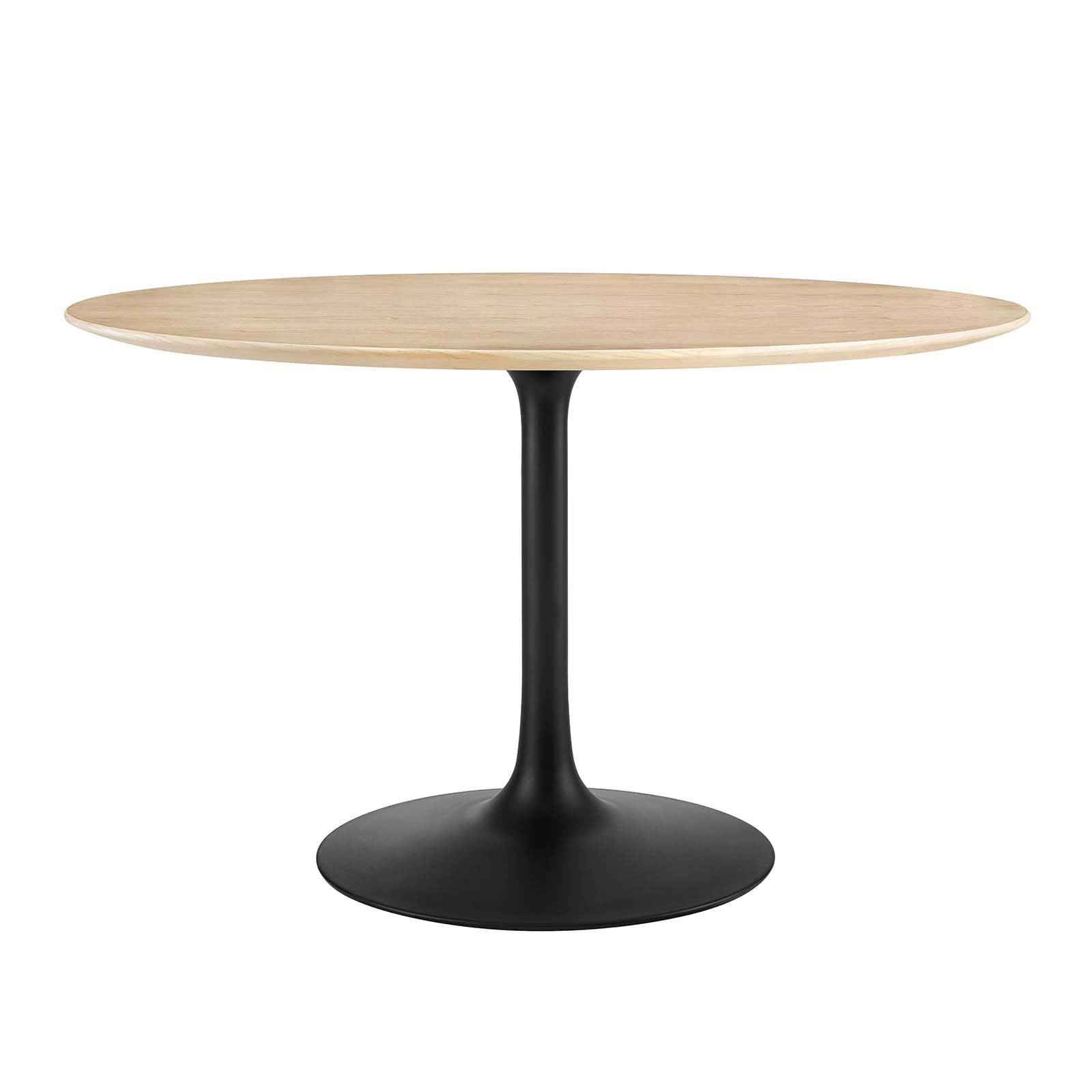 Modway Lippa Dining Table, 48", Black Natural